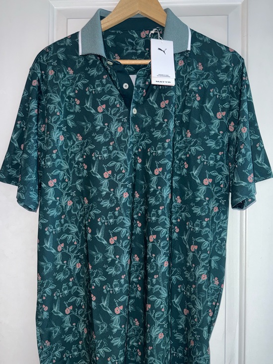 Puma Other - NWT Puma Golf MATTR Hummingbird Performance Polo Shirt in “Green Terrain”